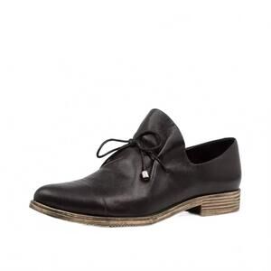 NEW DJANGO & JULIETTE women's kotty leather shoes in black